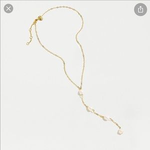 Brand new jcrew pearl drop necklace